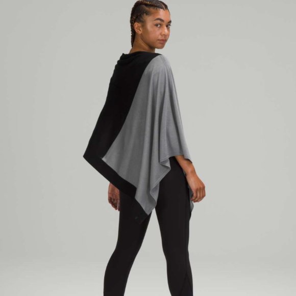 Lululemon Black and Gray Poncho/Scarf - Picture 2 of 8